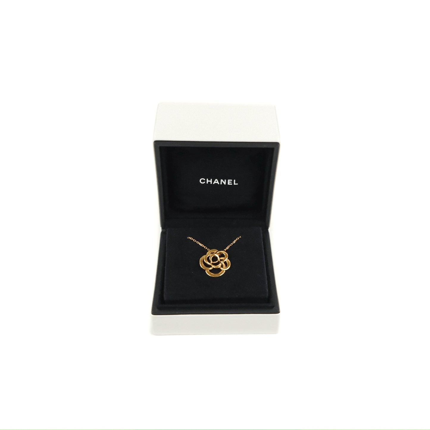 Chanel Fil De Camelia Necklace 18K Gold