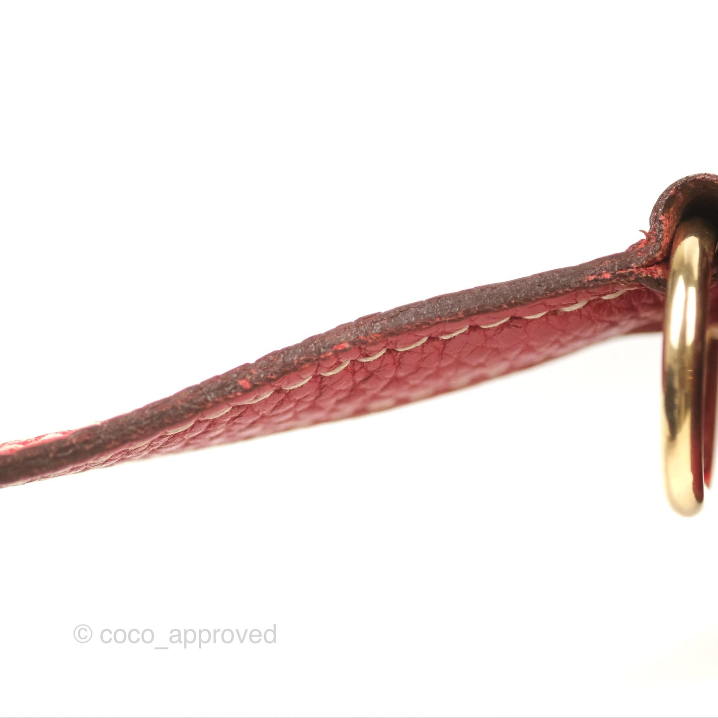 Hermès Roulis 23 Red Clemence Gold Hardware