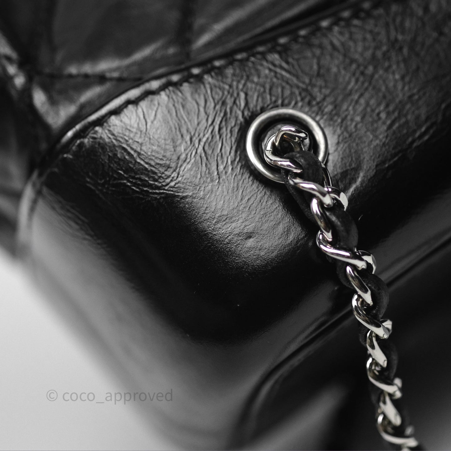 Chanel Small Gabrielle Backpack Black Aged Calfskin