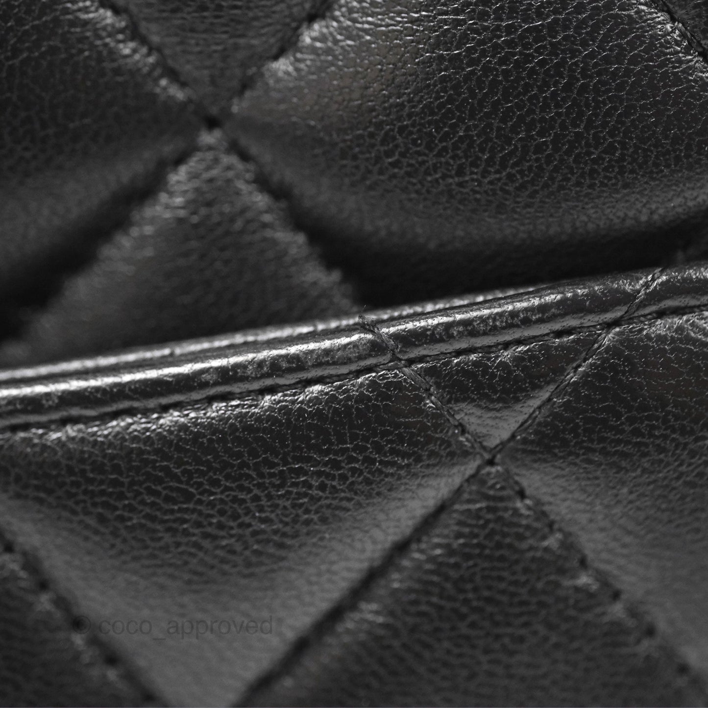 Chanel Mini Square Flap Quilted Black Lambskin Silver Hardware