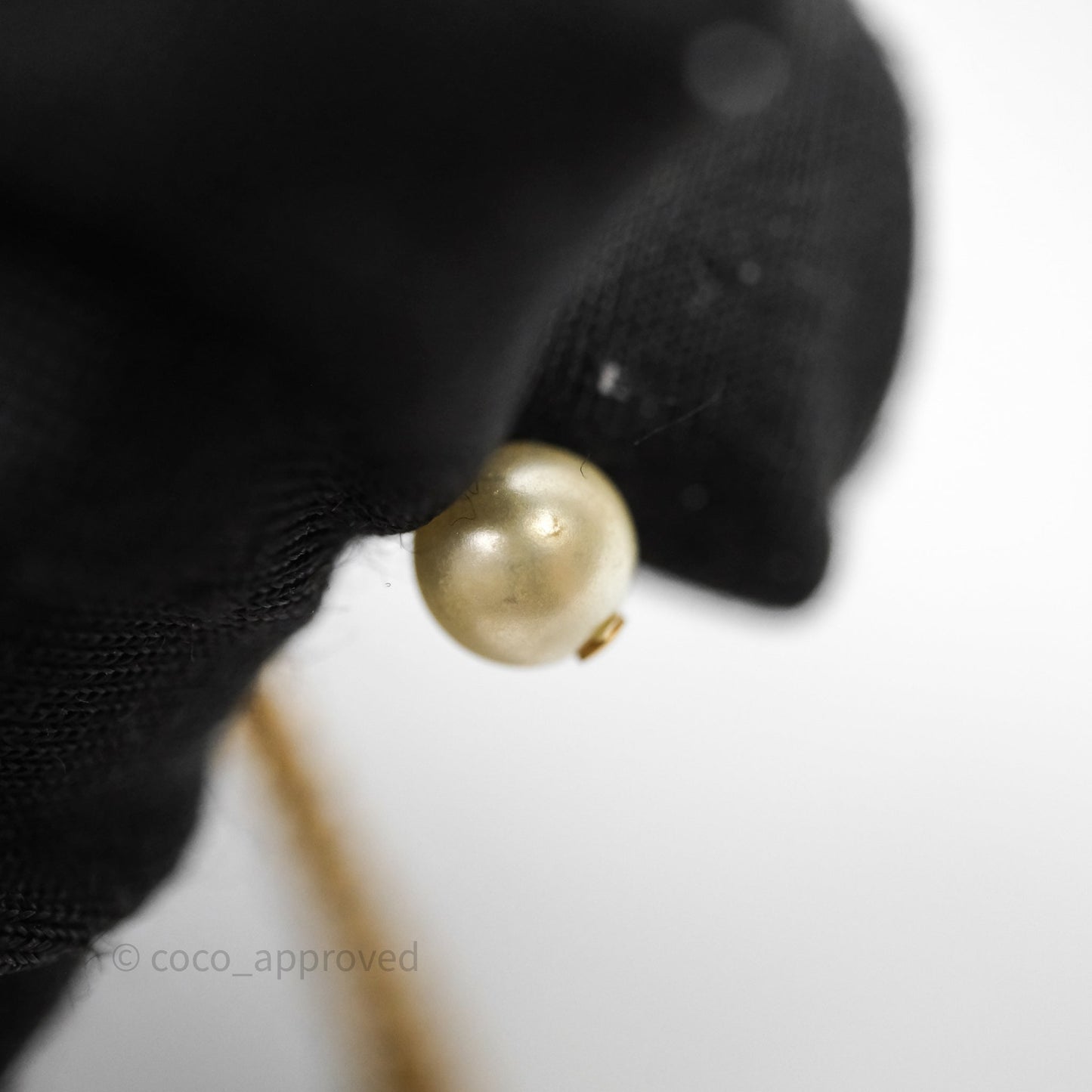 Christian Dior Petit CD Pearl Star Necklace Gold Tone