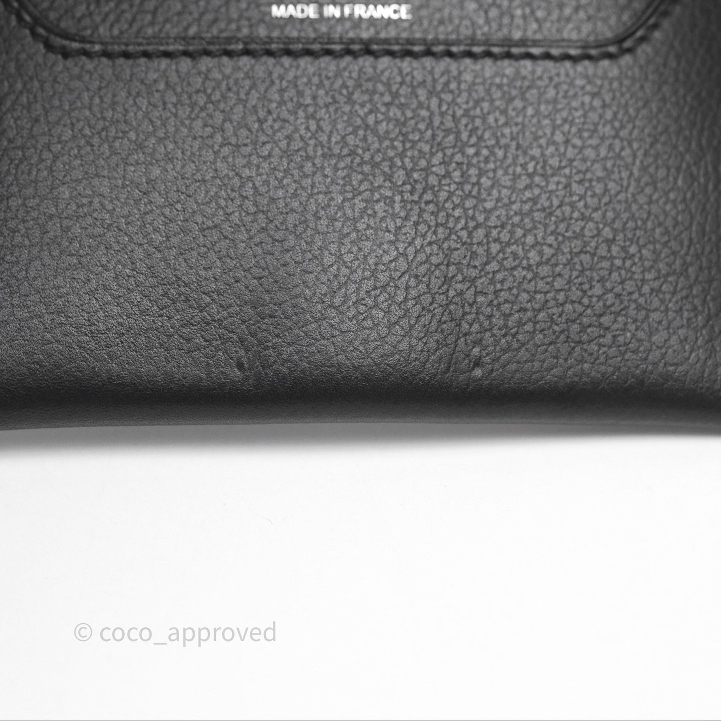 Hermes Porte-Cartes R.M.S Veau Evergrain Noir