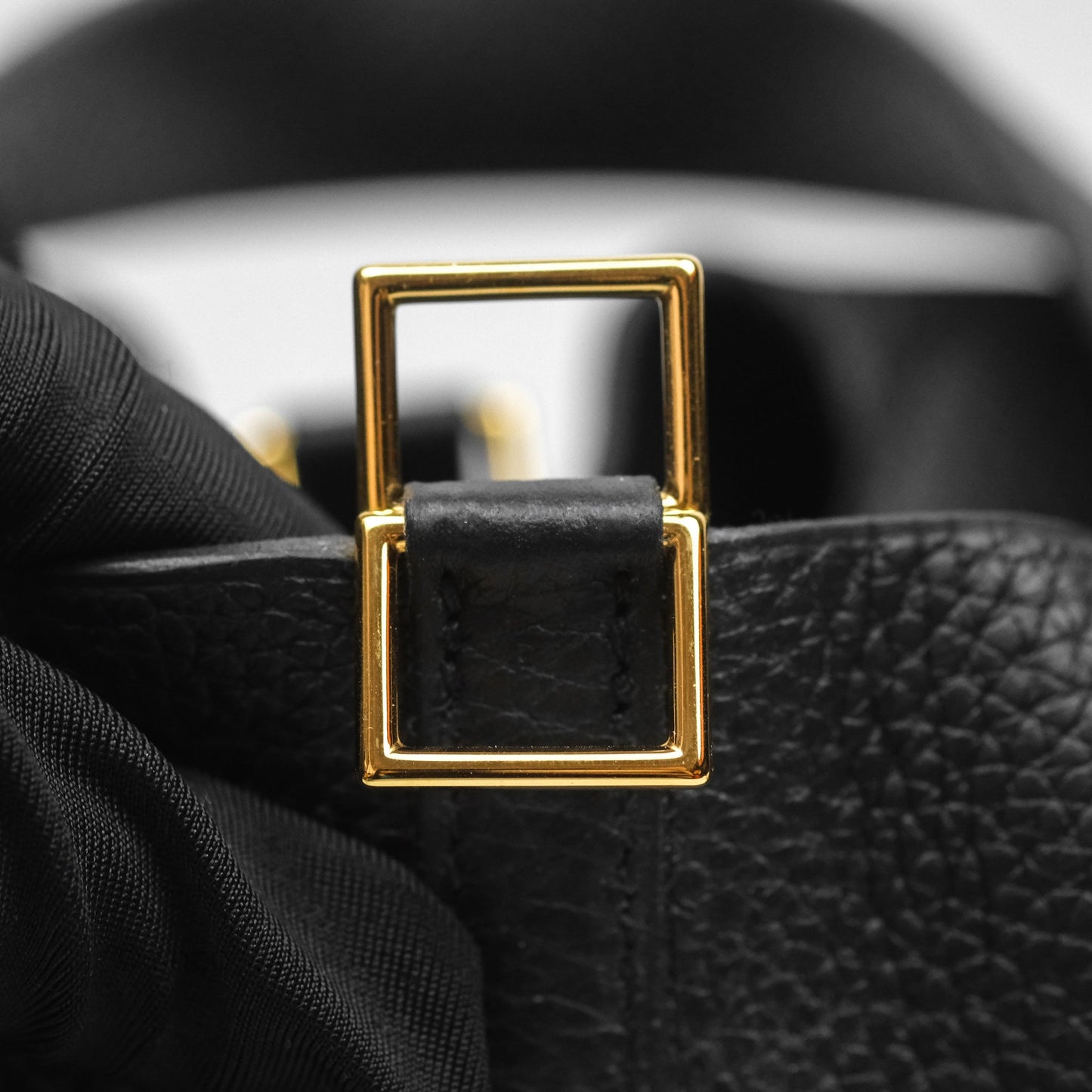 Hermès Picotin 18 Black Noir 89 Clemence Gold Hardware