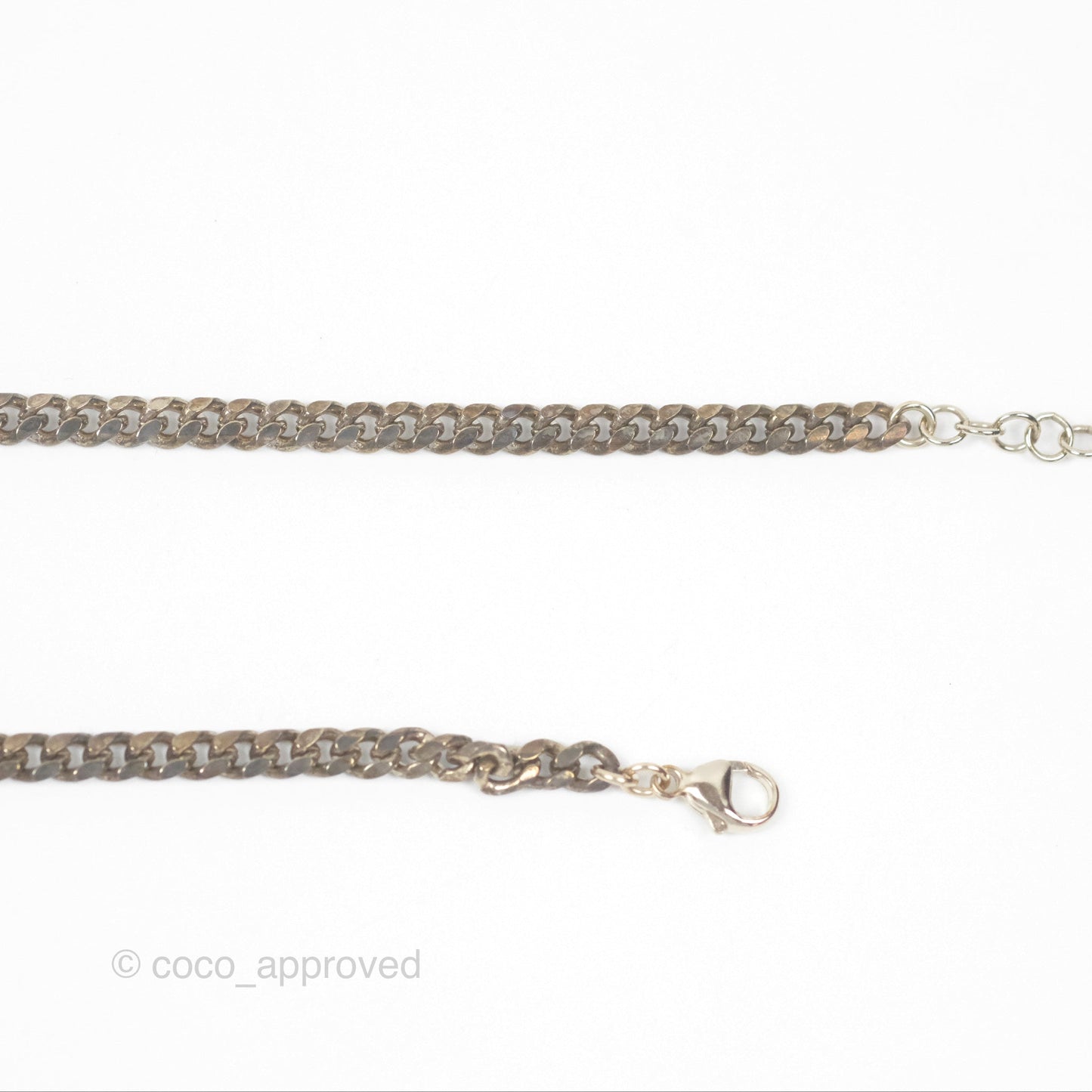 Chanel Crystal CC Star Drop Necklace Gold Tone 21S