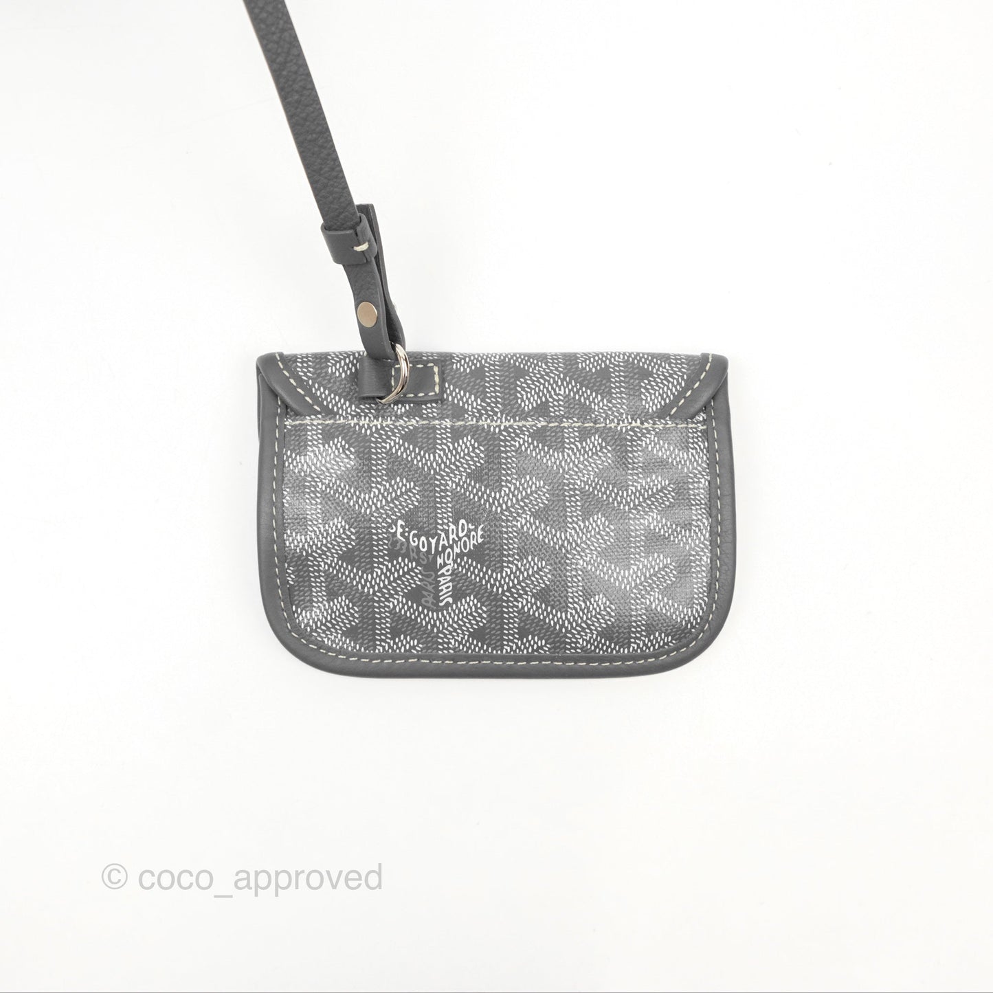 Goyard Anjou Mini Bag Goyardine Canvas Grey