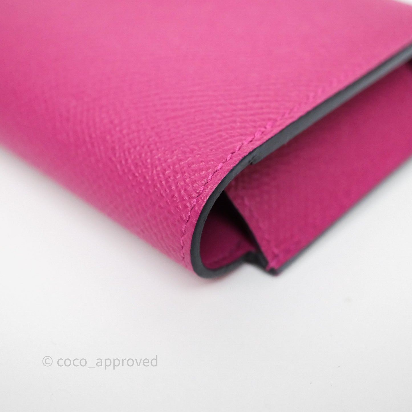 Hermès Passant Compact Wallet Epsom Purple