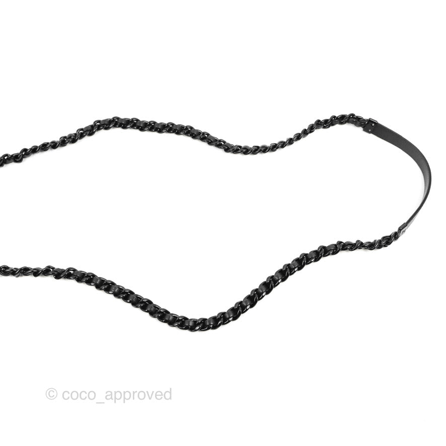 Chanel Quilted So Black Wallet on Chain WOC Caviar Incognito Hardware