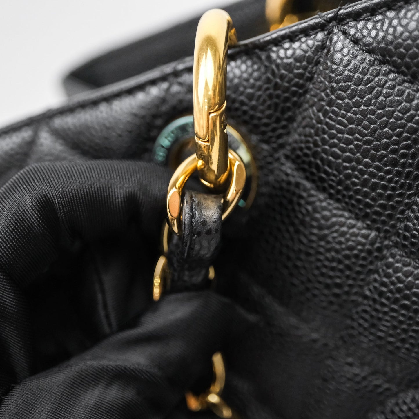 Chanel GST Black Caviar Gold Hardware