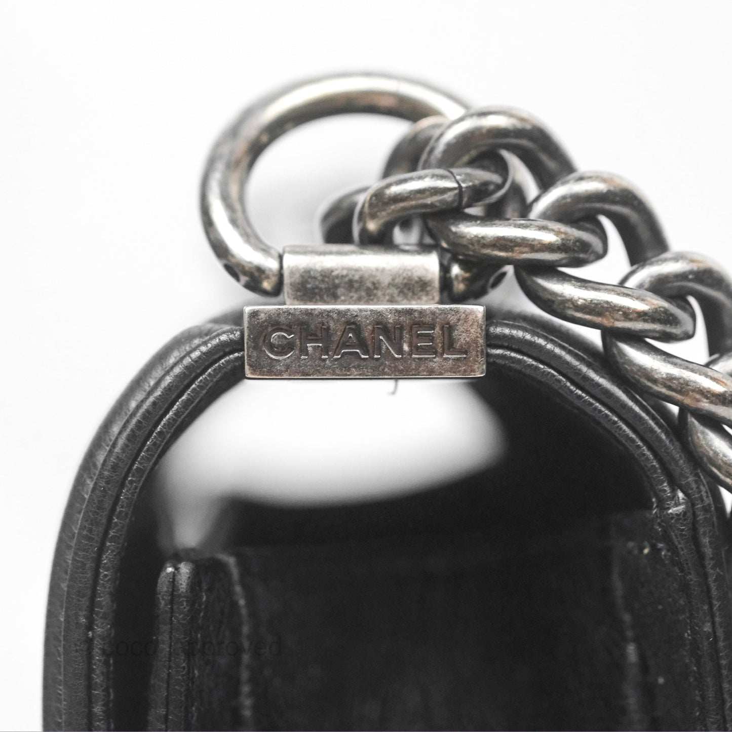 Chanel Medium Boy Quilted Black Calfskin Ruthenium Hardware