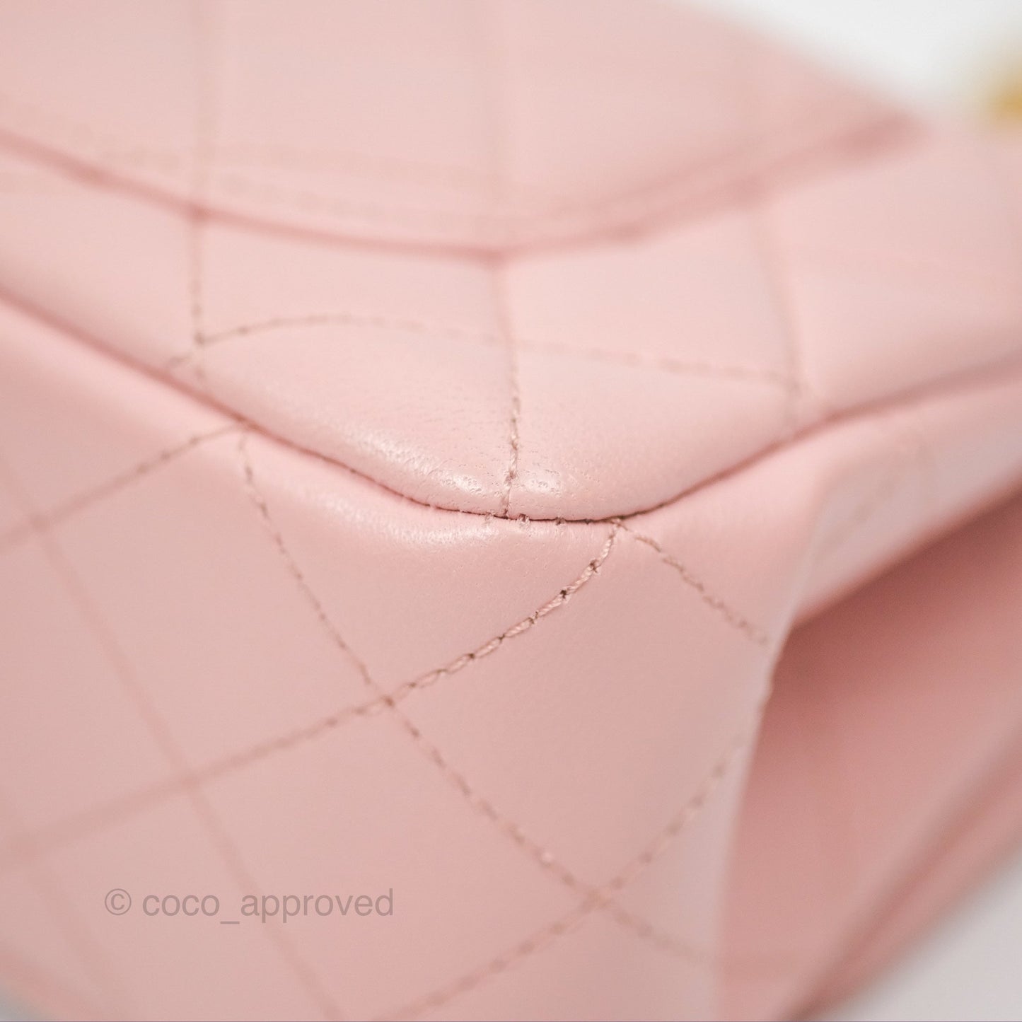 Chanel Sweet Camellia Mini Rectangular Flap Pink Lambskin Aged Gold Hardware 23S