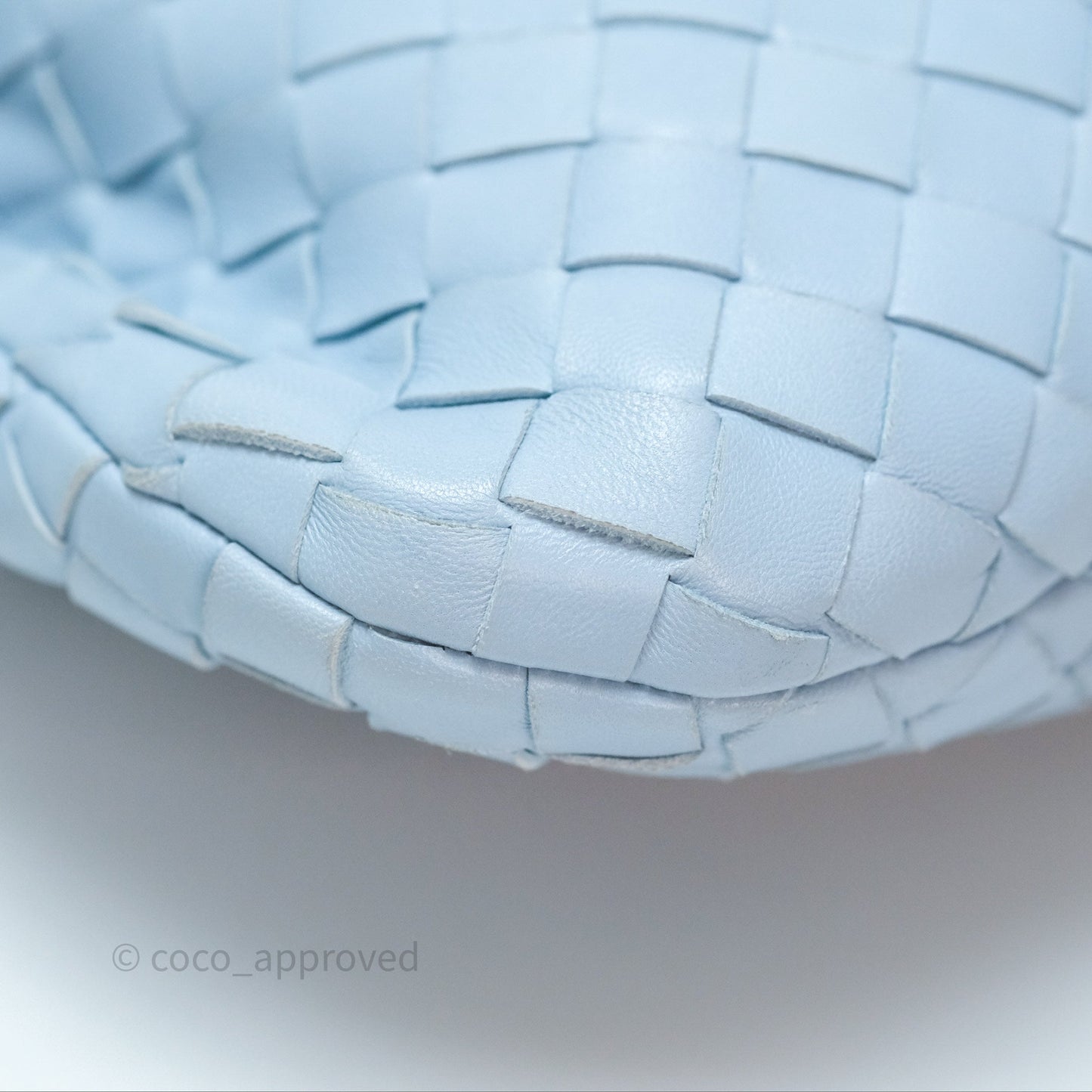 Bottega Veneta Mini Jodie Bag Intrecciato In Ice Lambskin Silver Hardware⁣⁣