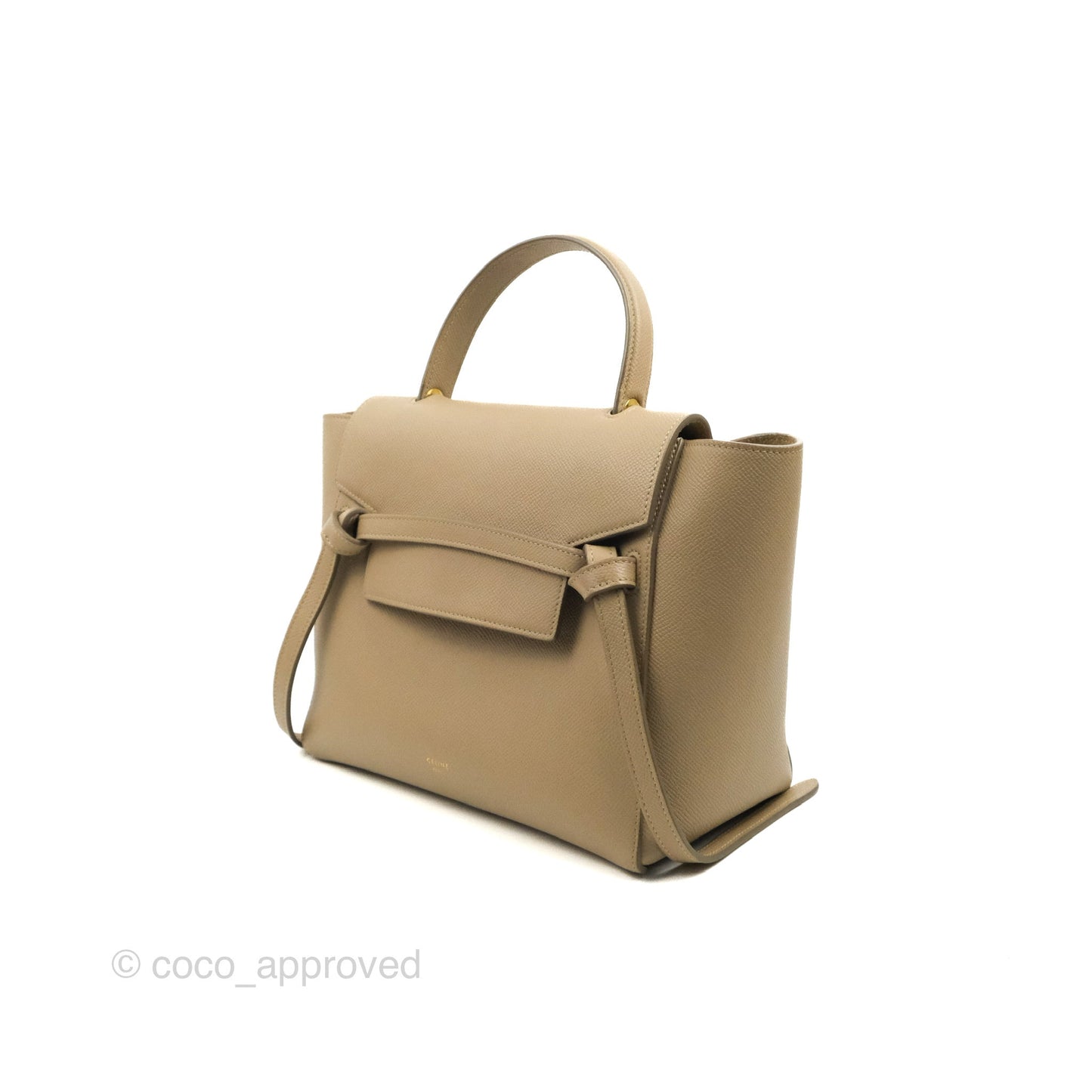 Celine Micro Belt Bag Light Taupe Grained Calfskin Gold Hardware