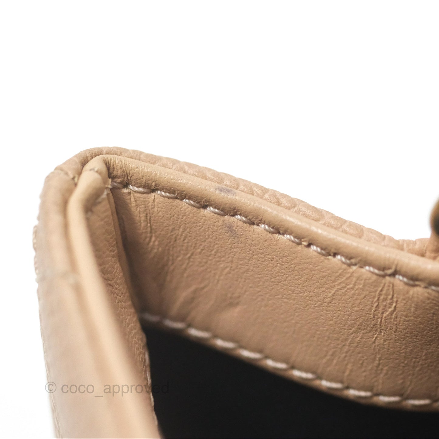 Chanel Quilted Small CC Filigree Flap Beige Black Caviar