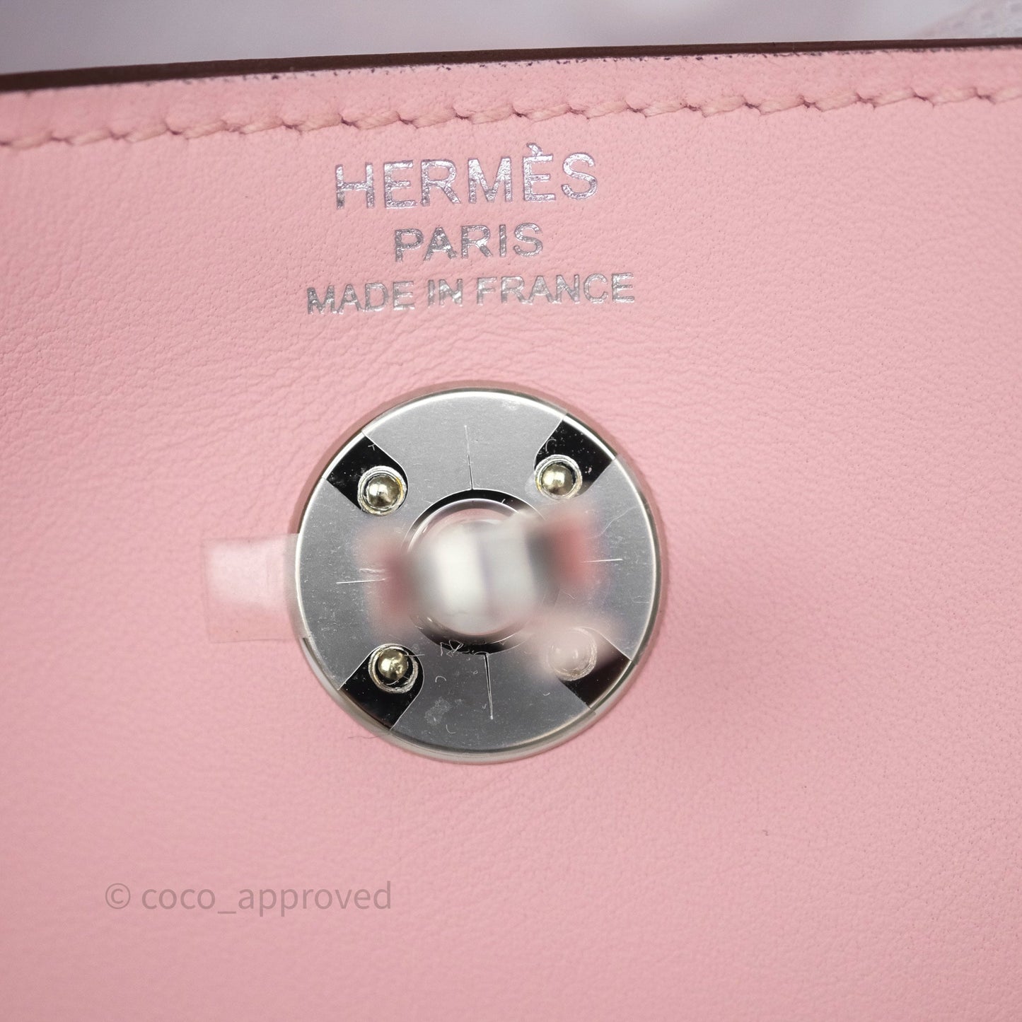 Hermès Mini Lindy II 20 Rose Sakura 3Q Swift Palladium Hardware