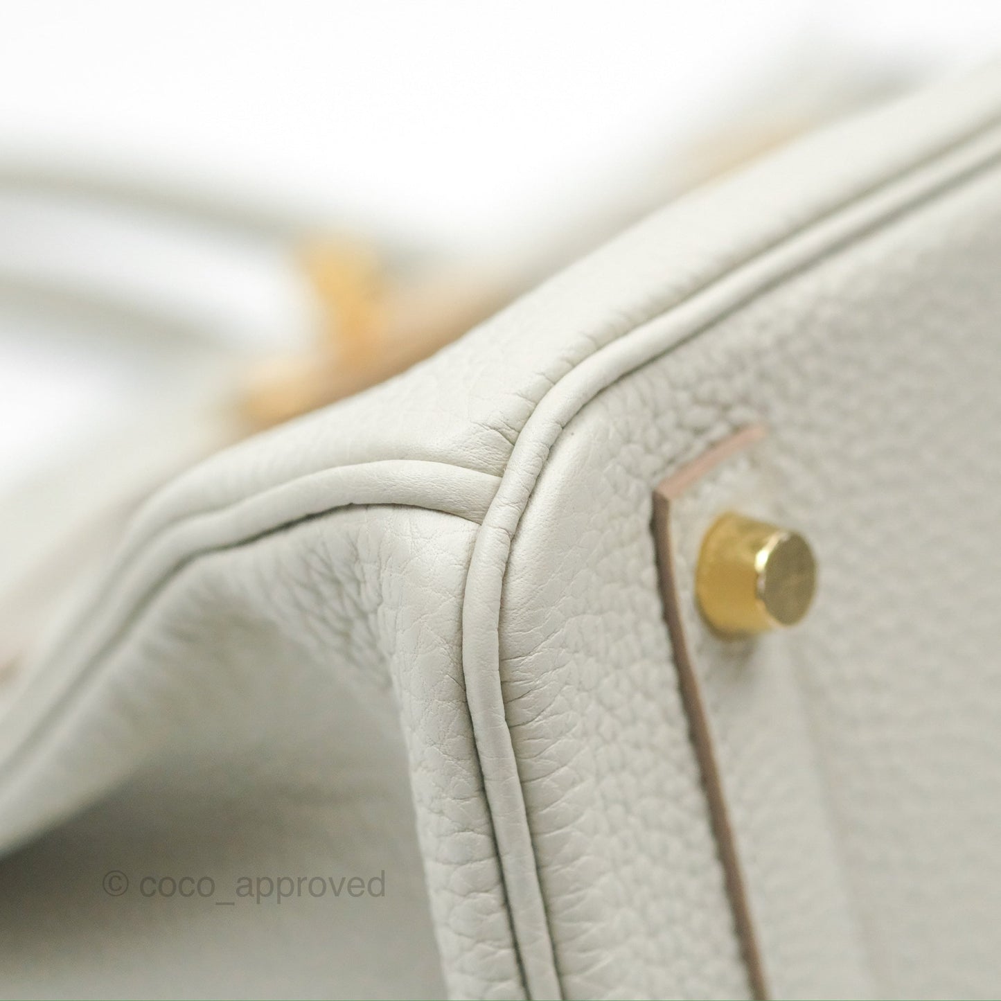 Hermès Retourne Birkin 30 Gris Perle 80 Togo Gold Hardware