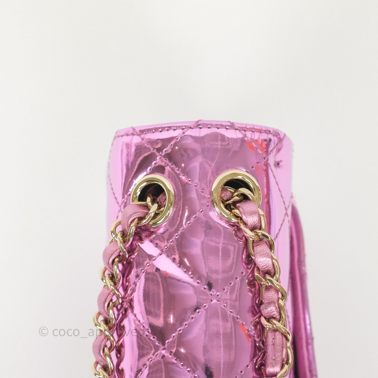 Chanel Hollywood Boulevard Flap with Star Coin Purse Lilac Pink Metallic Mirror Calfskin 24C