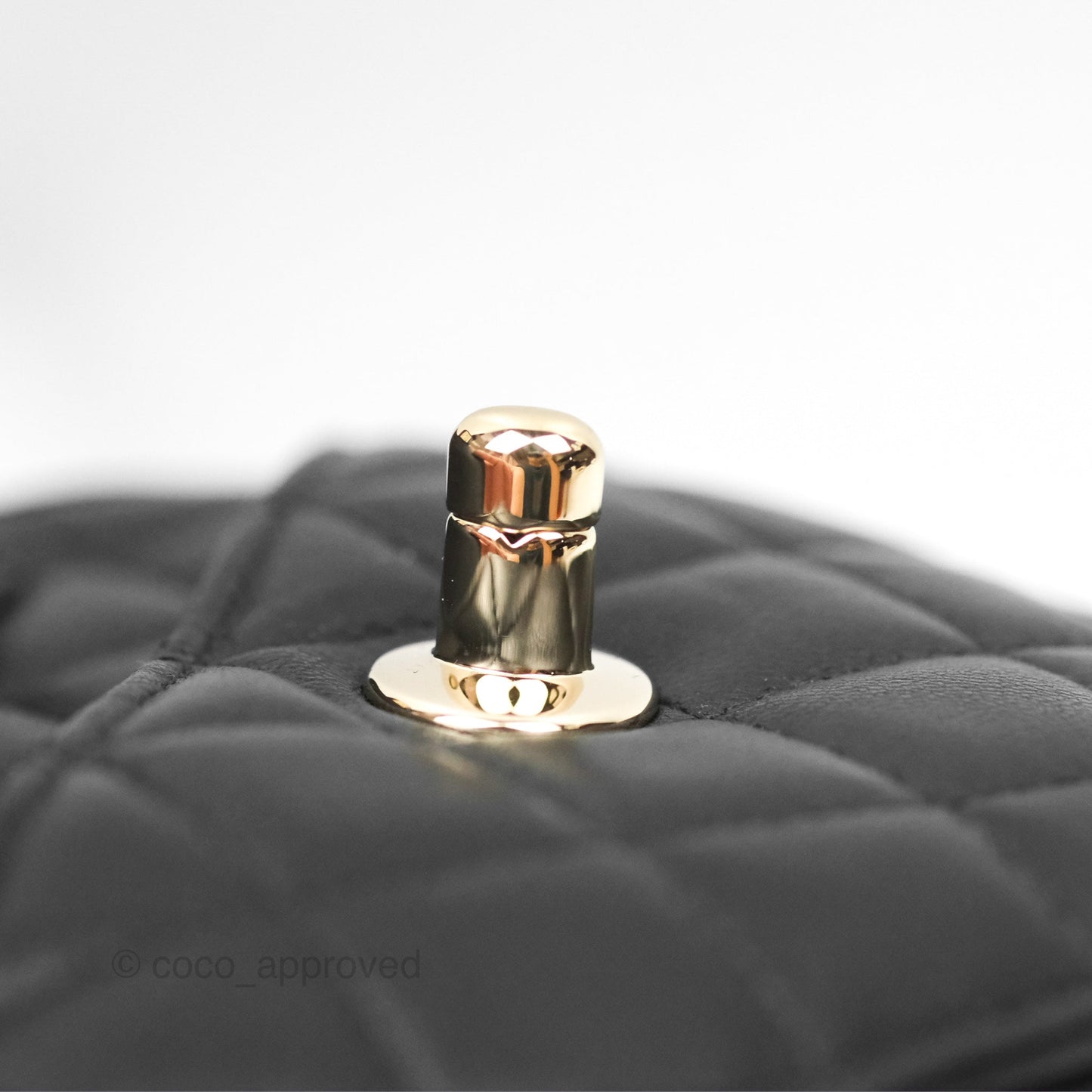 Chanel Small Heart Bag Black Lambskin Gold Hardware 22S