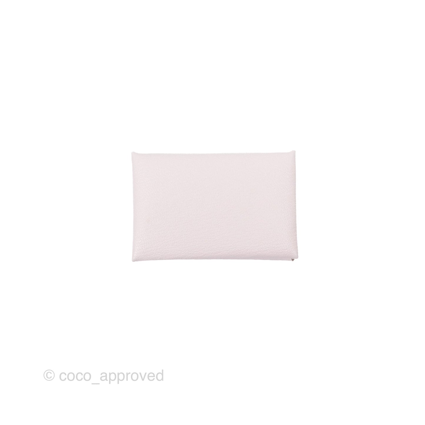 Hermès Calvi Card Holder Mauve Pale Chevre Mysore