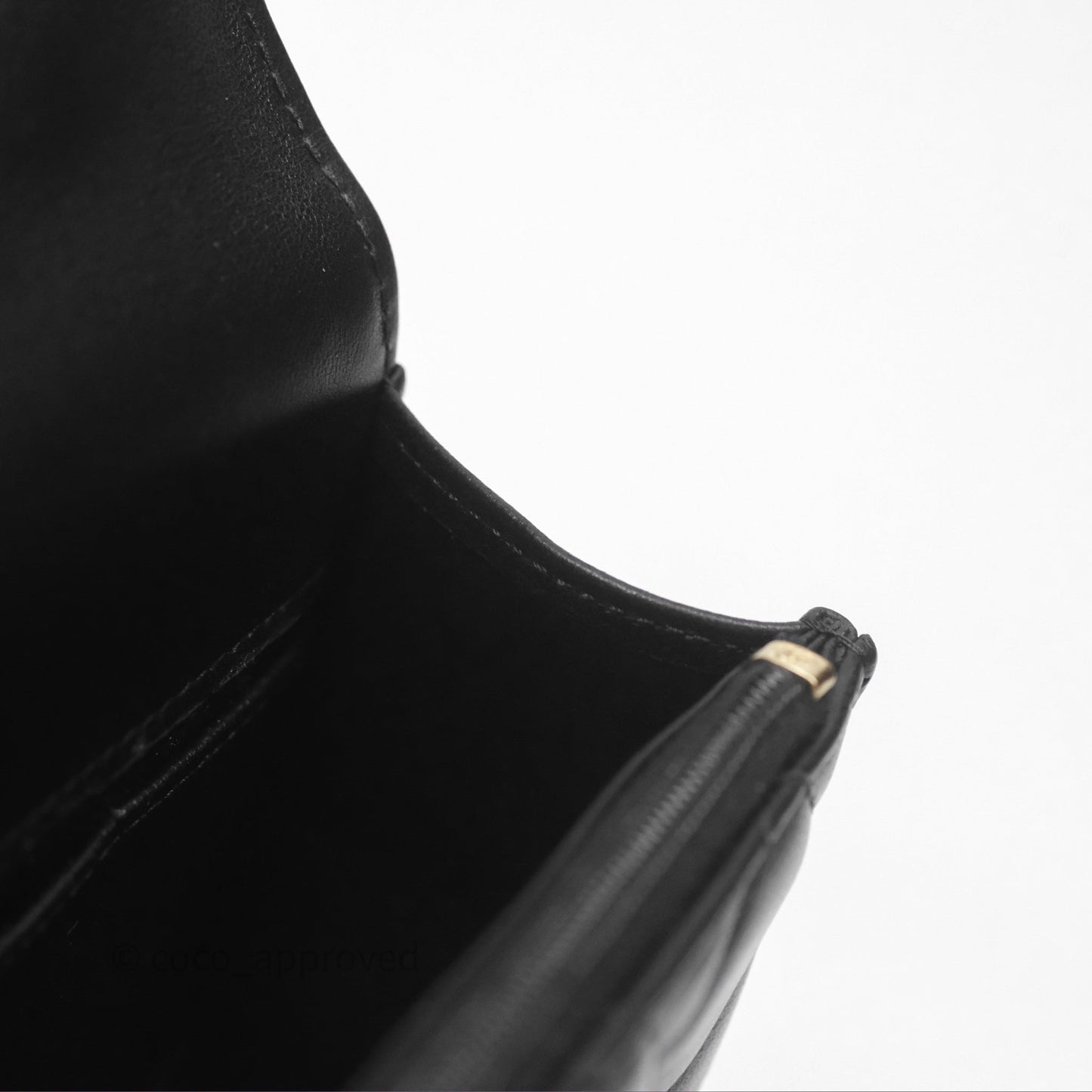 Chanel Top Handle Mini WOC Black Lambskin Gold Hardware