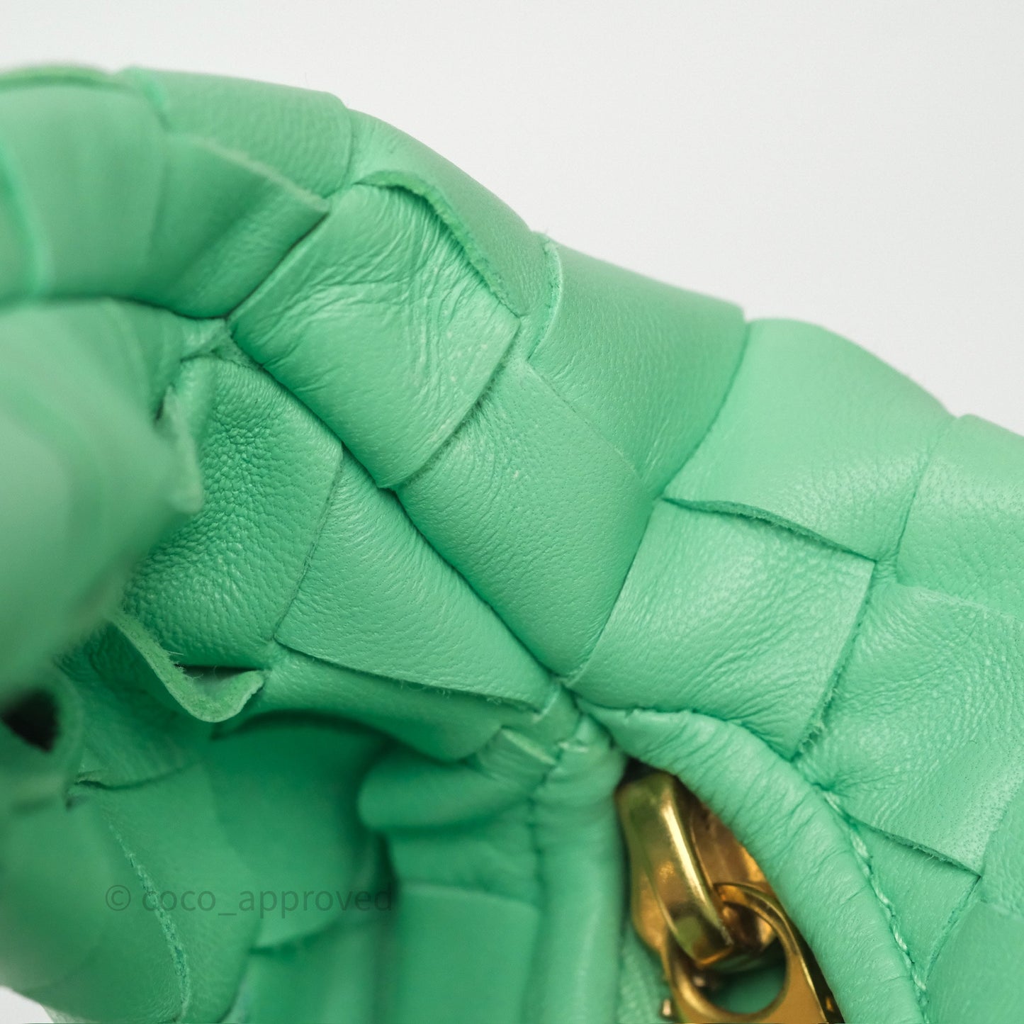 Bottega Veneta Mini Jodie Bag Green Intrecciato Lambskin
