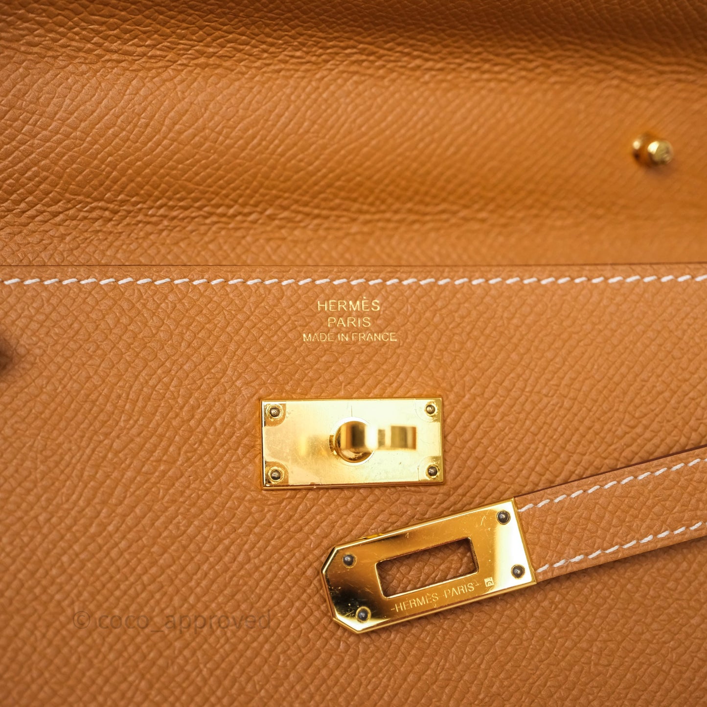 Hermès Kelly To Go Wallet Gold 37 Epsom Gold Hardware