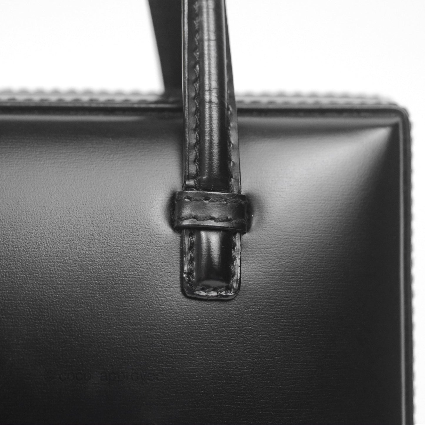 Loewe Vintage Small Postal Handle Bag Black Leather