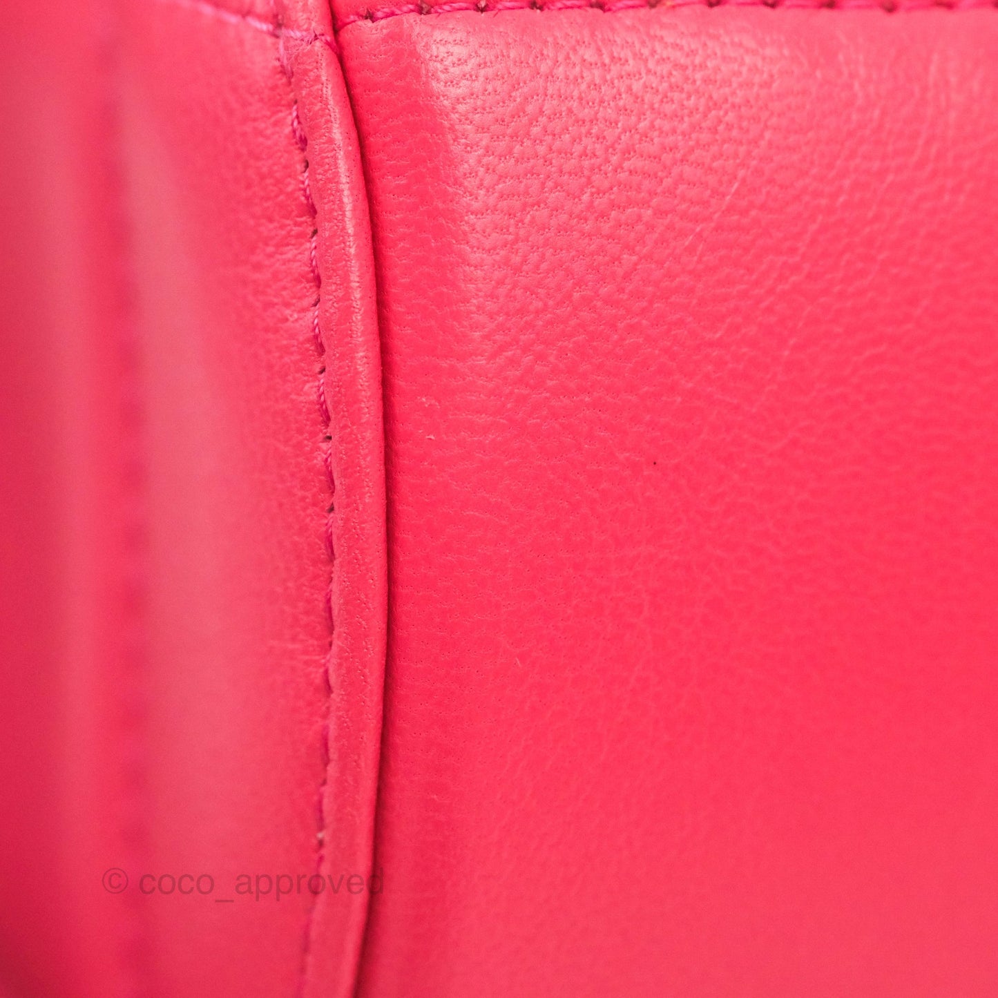 Chanel 19 Round Clutch With Chain Dark Pink Mixed Hardware