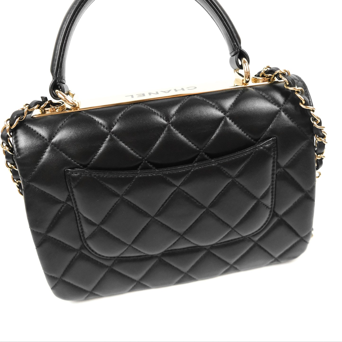 Chanel Trendy CC Small Black Lambskin Gold Hardware