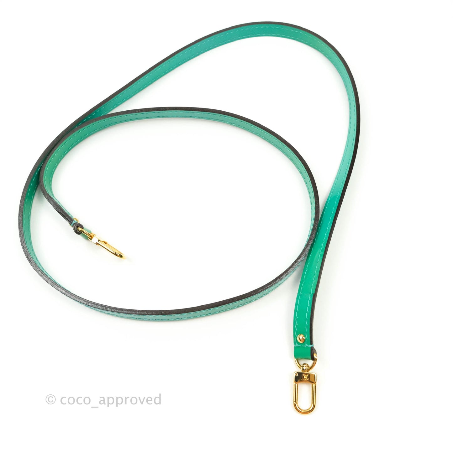 Louis Vuitton Alma BB Monogram Green Patent Gold Hardware