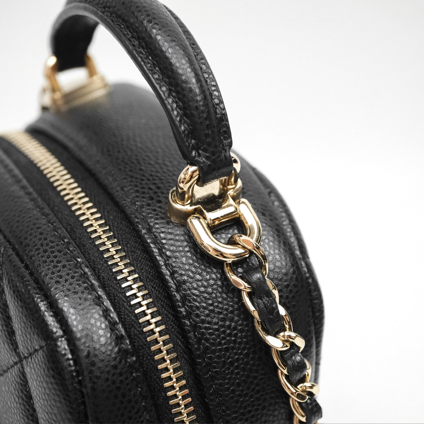 Chanel Classic Mini Backpack Black Caviar Gold Hardware