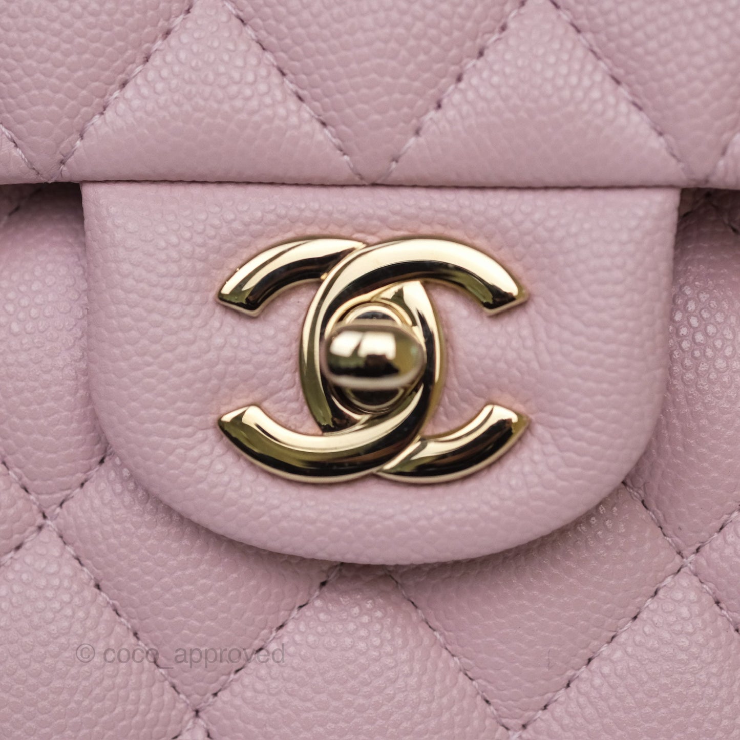 Chanel Small S/M Classic Flap Light Pink Caviar Gold Hardware