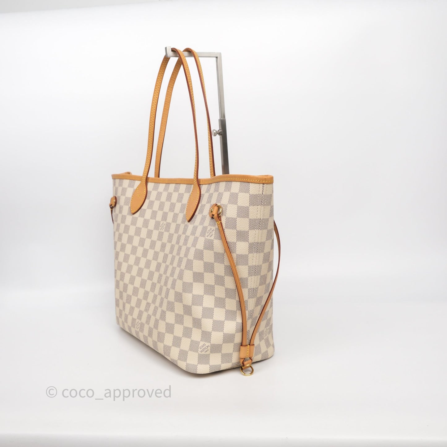 Louis Vuitton Neverfull MM Damier Azur Canvas Tote Bag