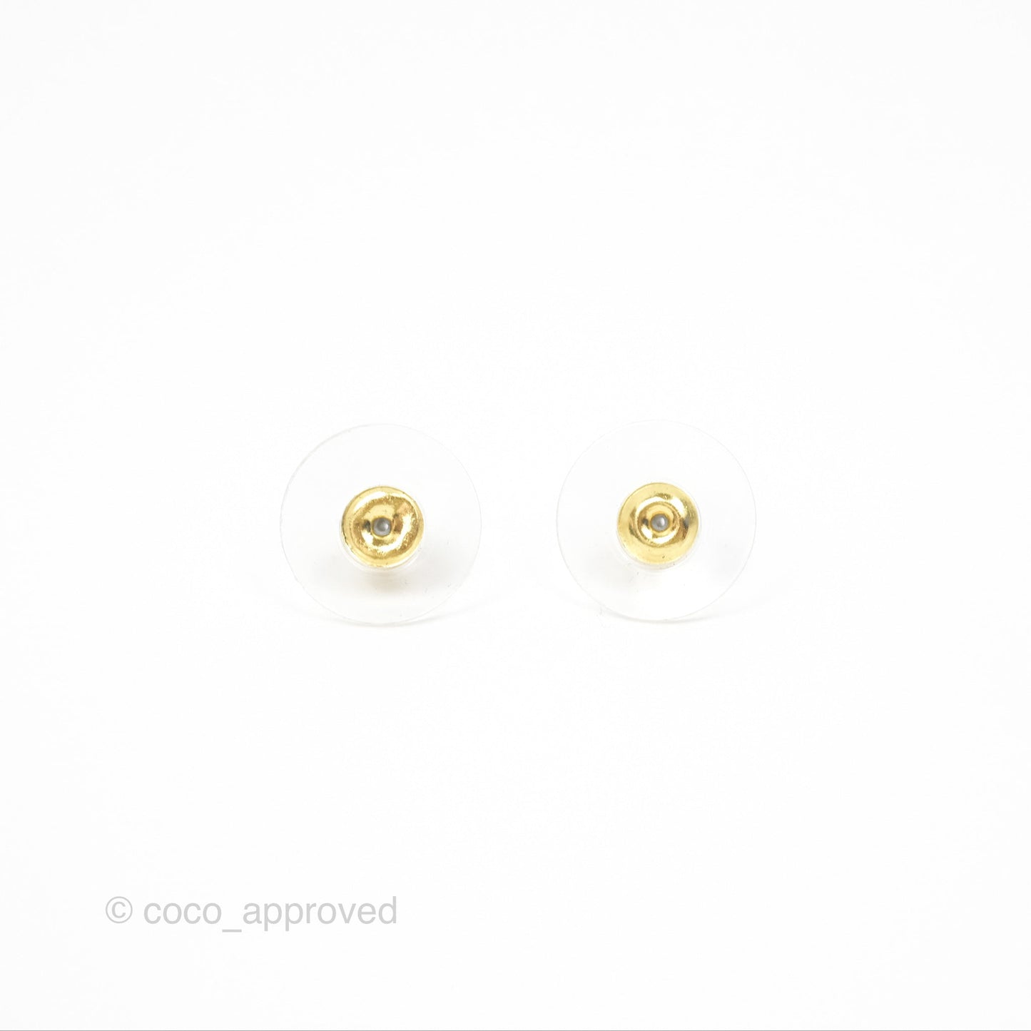 Chanel CC Earrings Gold Tone 24C