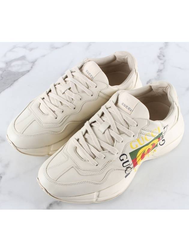 Luxury Gucci Trending 2025 Square Logo Rhyton Sneakers 6