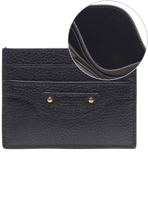 Luxury Balenciaga Neo Classic Card Wallet Black