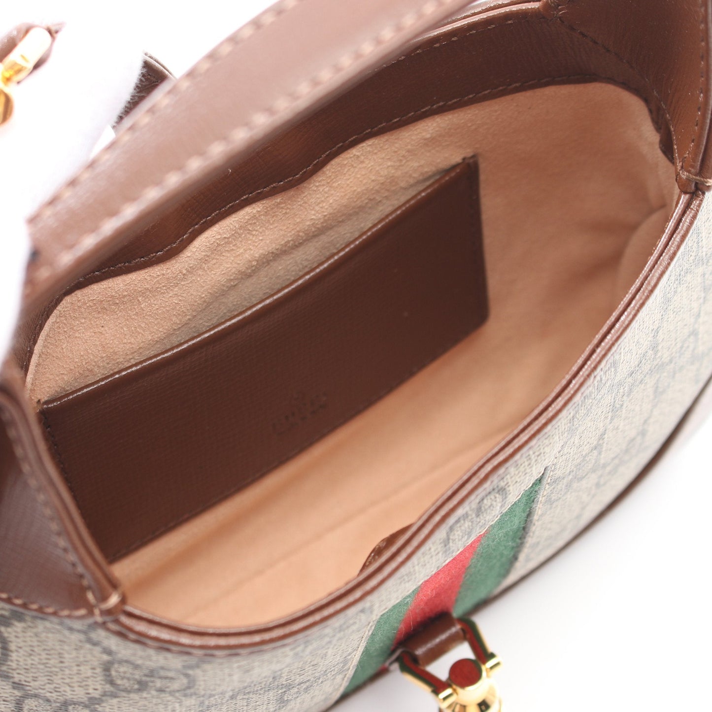 Luxury Gucci Trending 2025 Jackie 1961 GG Supreme Handbag PVC Leather Beige Brown Multicolor 2WAY