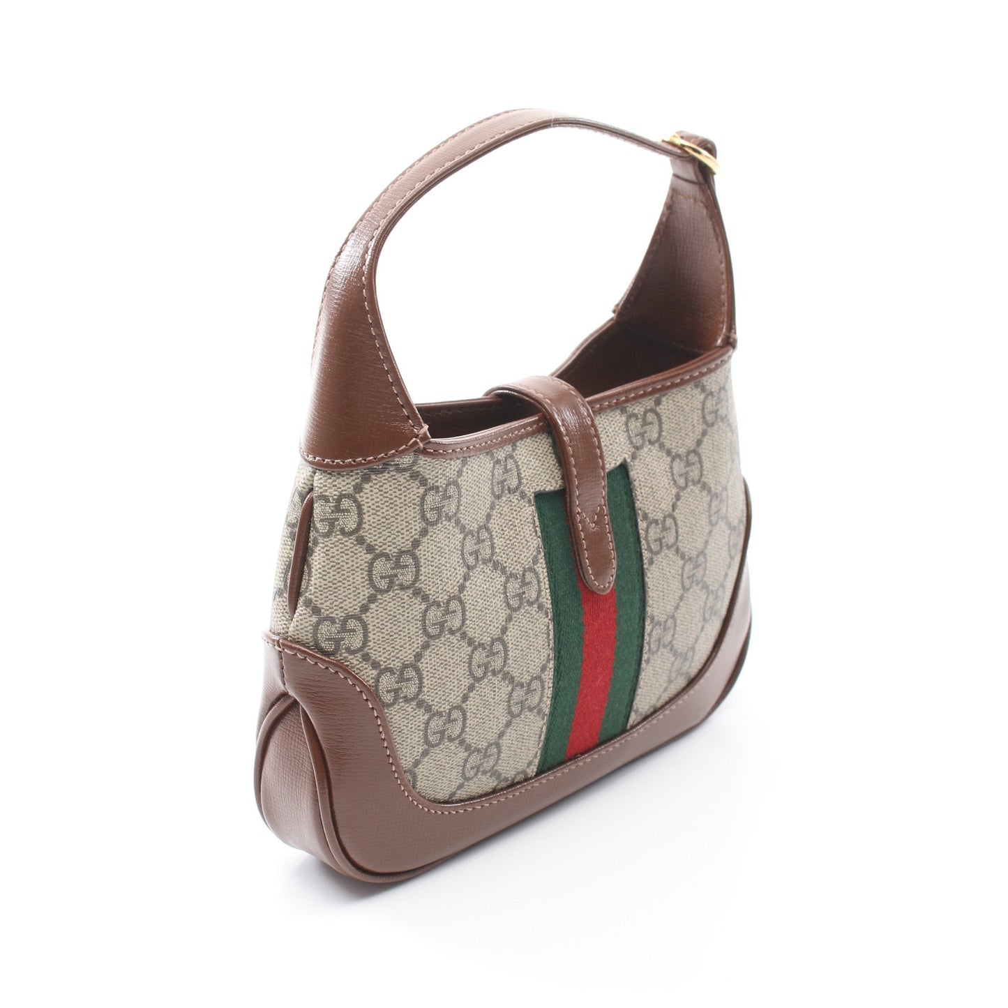 Luxury Gucci Trending 2025 Jackie 1961 GG Supreme Handbag PVC Leather Beige Brown Multicolor 2WAY