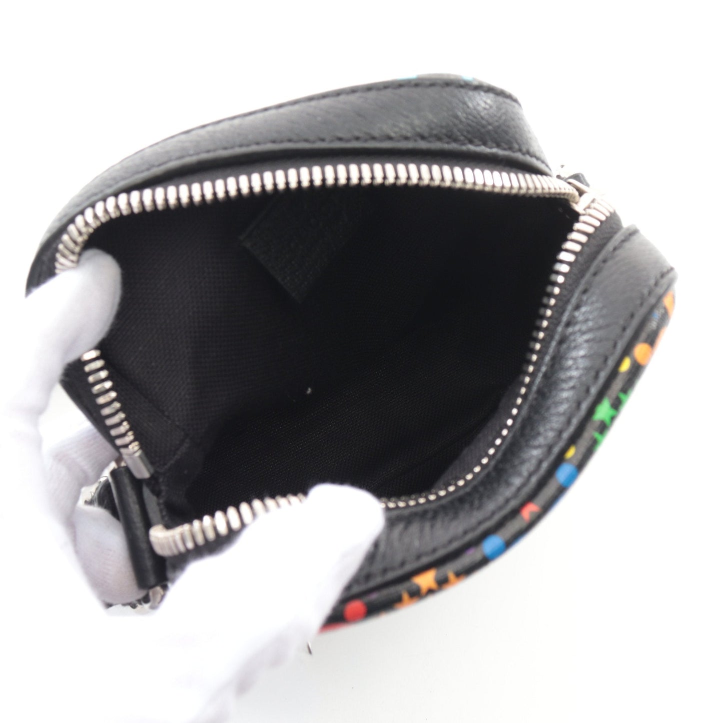 Luxury Gucci Trending 2025 GG Psychedelic Messenger bag Shoulder bag PVC Leather Black Multicolor