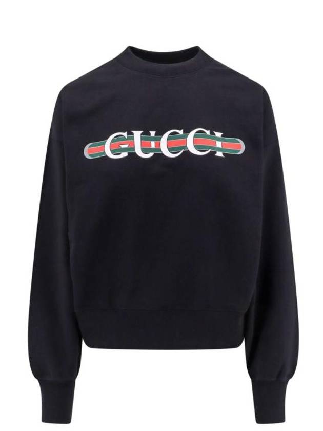Luxury Gucci Trending 2025 Print Cotton Jersey Sweatshirt Black