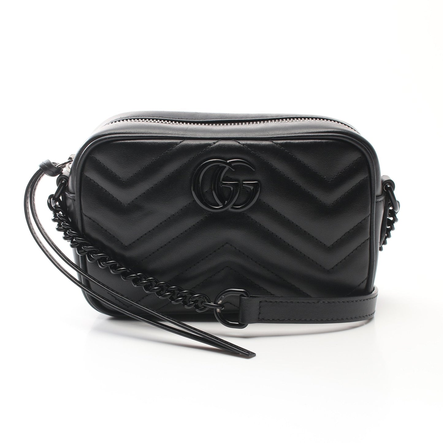 Luxury Gucci Trending 2025 GG Marmont Shoulder bag Leather Black