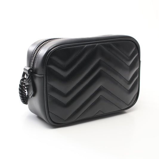 Luxury Gucci Trending 2025 GG Marmont Shoulder bag Leather Black