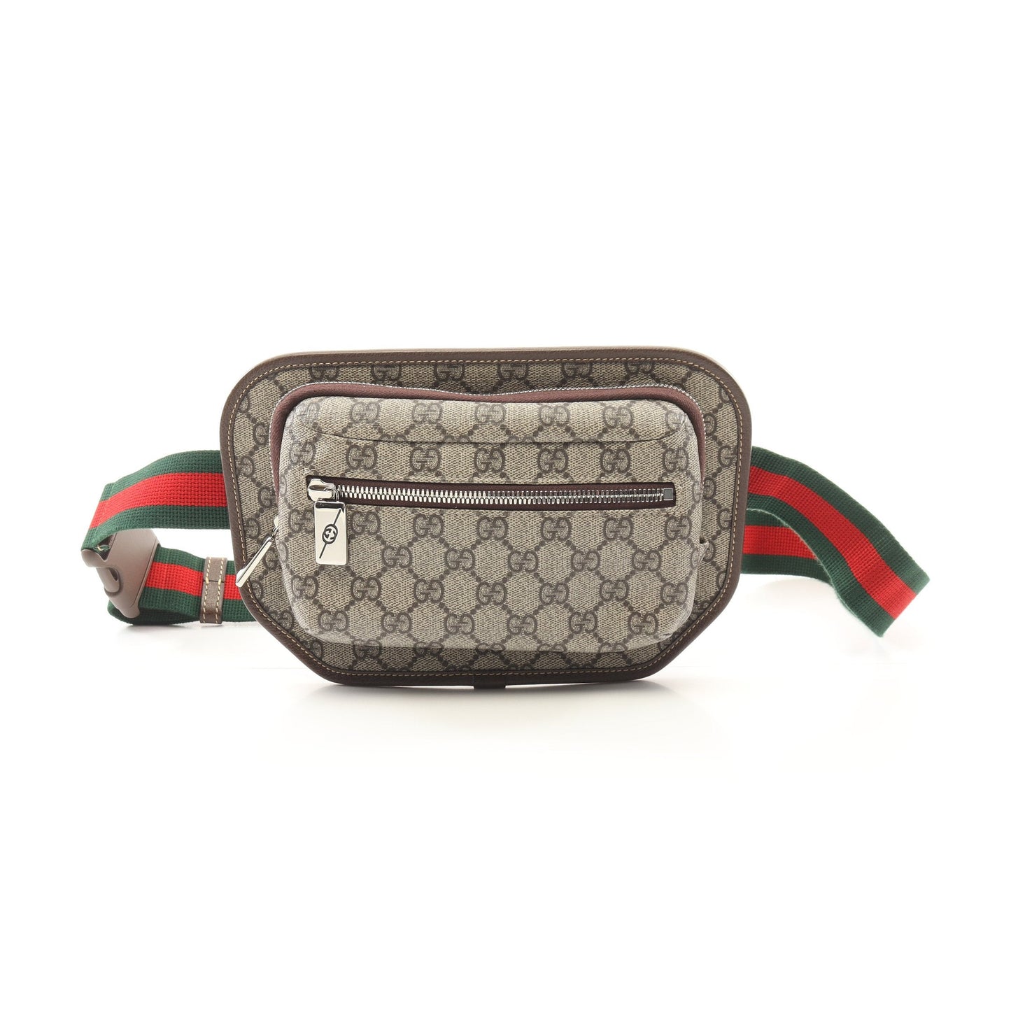 Luxury Gucci Trending 2025 GG Supreme Belt bag Body bag Waist bag PVC Leather Beige Dark brown