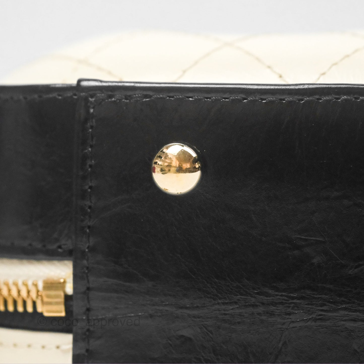 Chanel Camera Case Bag Black/White Calfskin Gold Hardware