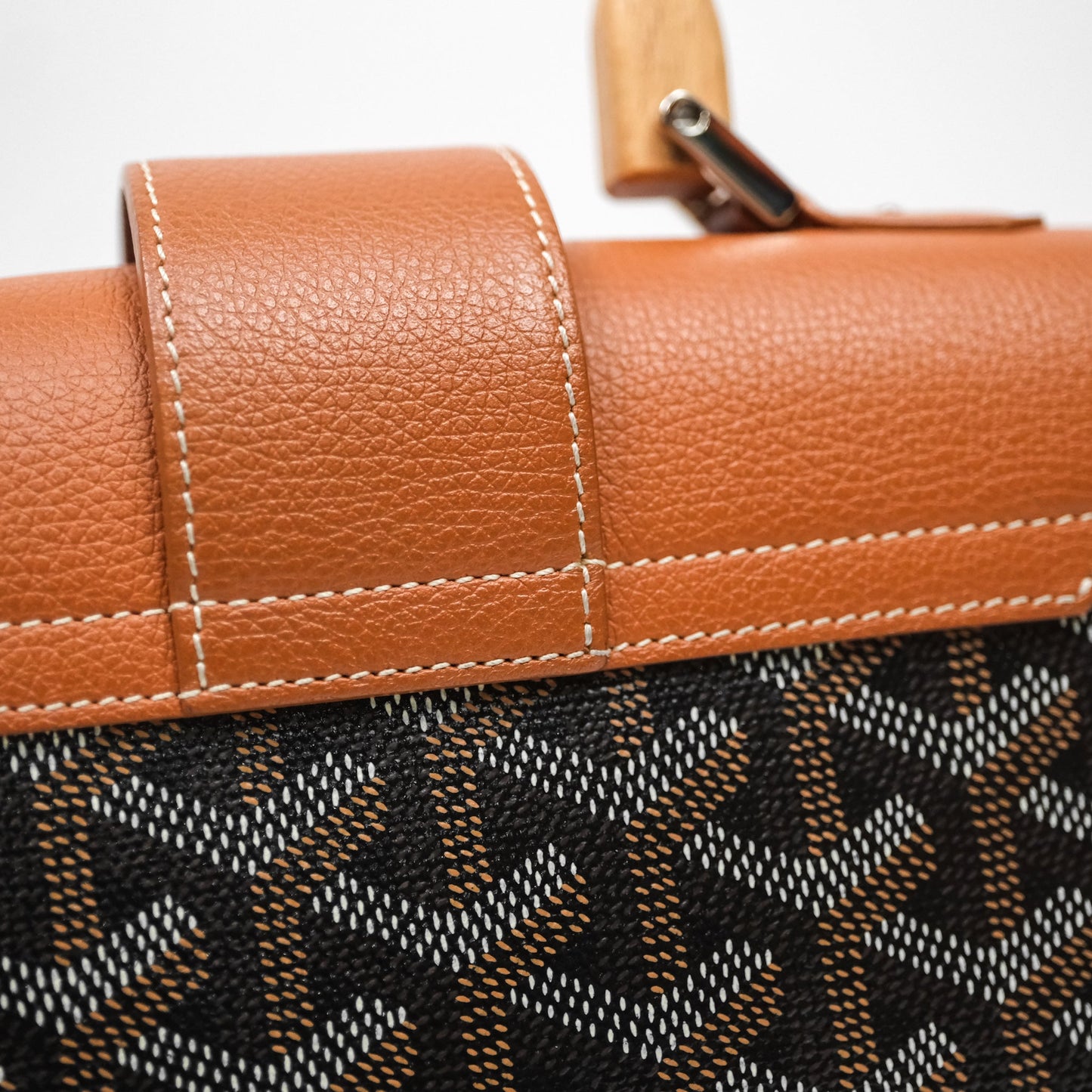 Goyard Saïgon Mini Bag Tan Goyardine Canvas/Chevroches Calfskin
