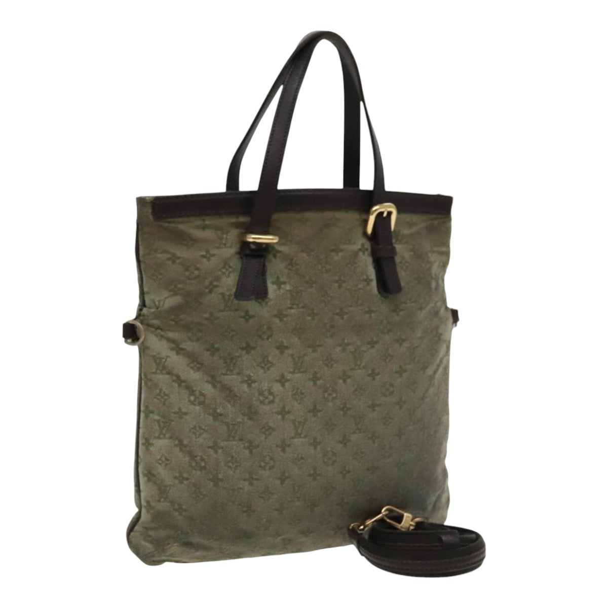 LOUIS VUITTON Monogram Mini Françoise 2Way Tote Bag TST Khaki M92422 96047