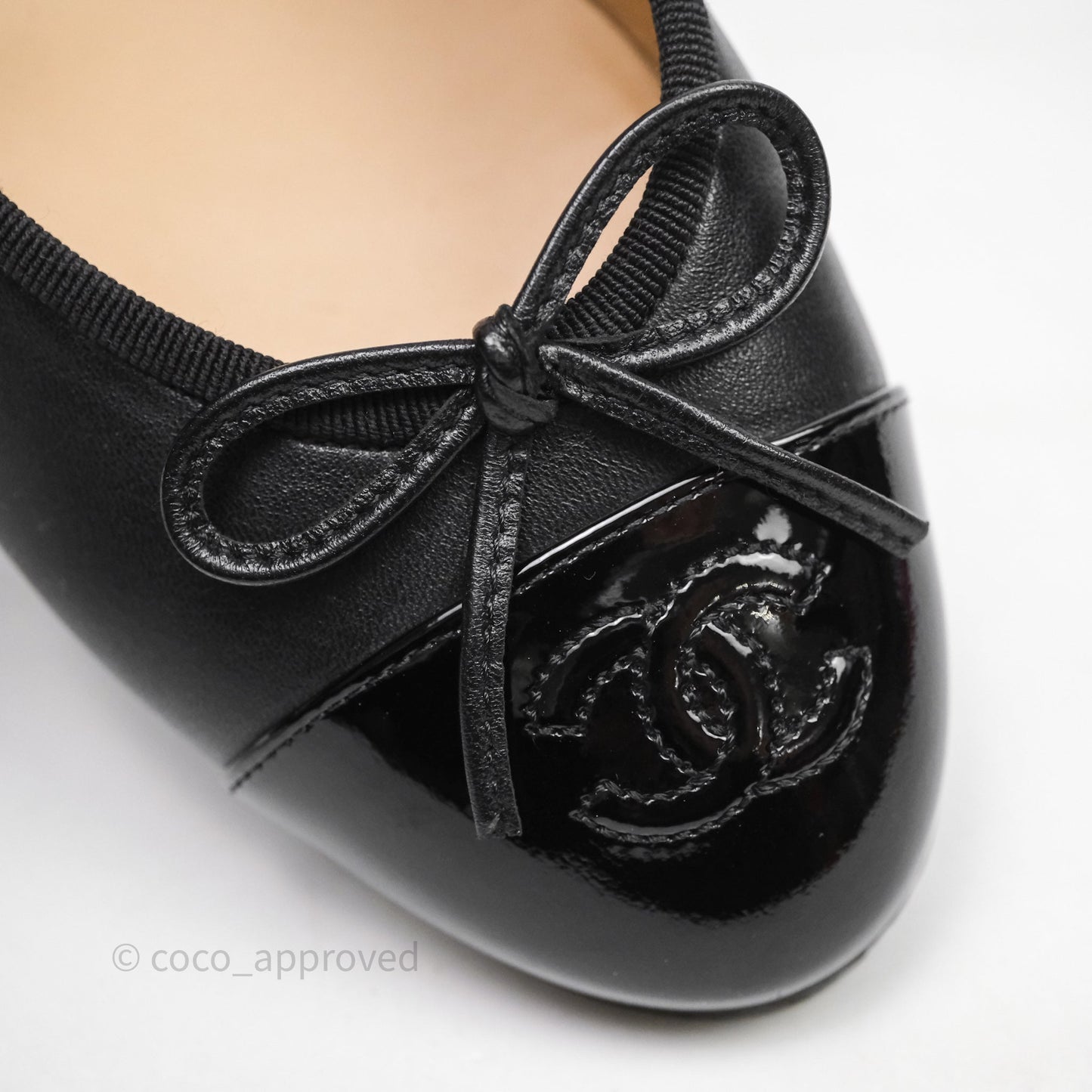 Chanel Ballet Flats Black Size 36.5