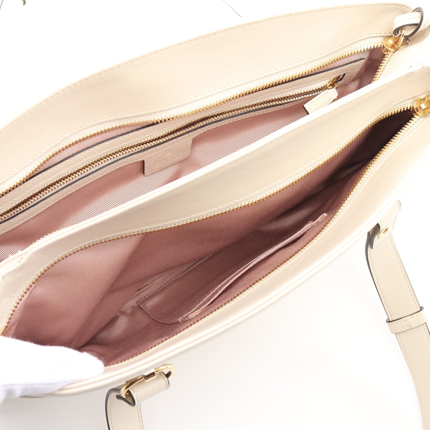 Luxury Gucci Trending 2025 Ally GG Marmont Handbag Leather Off white