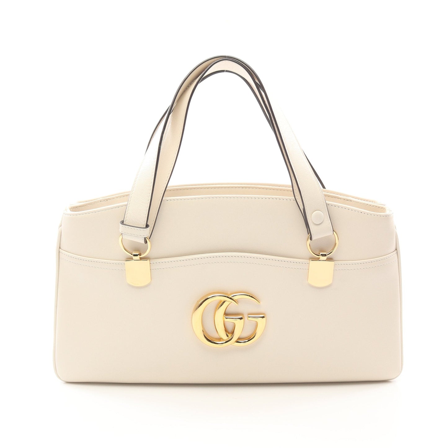 Luxury Gucci Trending 2025 Ally GG Marmont Handbag Leather Off white