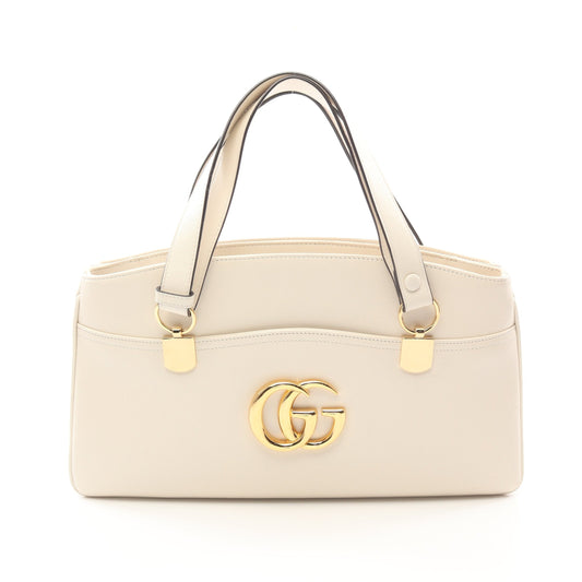 Luxury Gucci Trending 2025 Ally GG Marmont Handbag Leather Off white