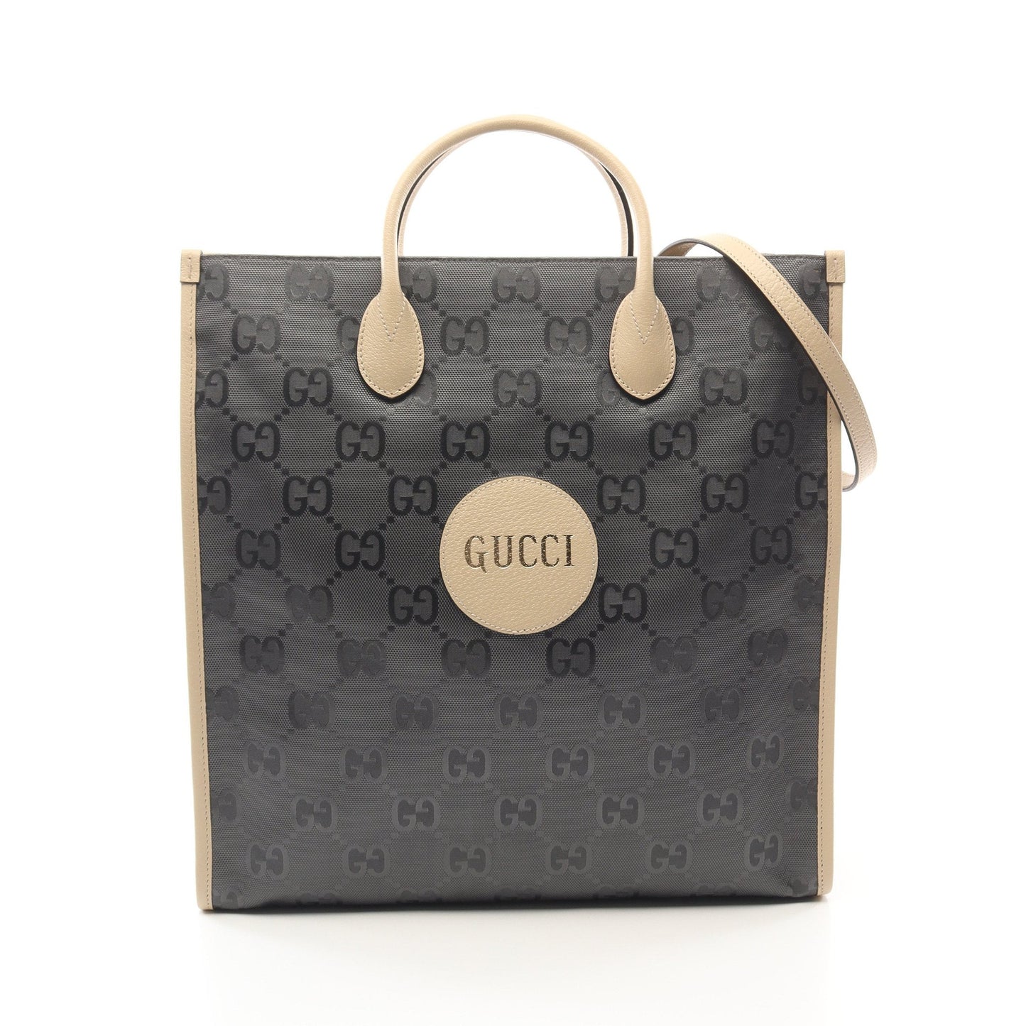Luxury Gucci Trending 2025 Off The Grid GG pattern Shoulder bag Tote bag Nylon Leather Gray Light beige 2WAY
